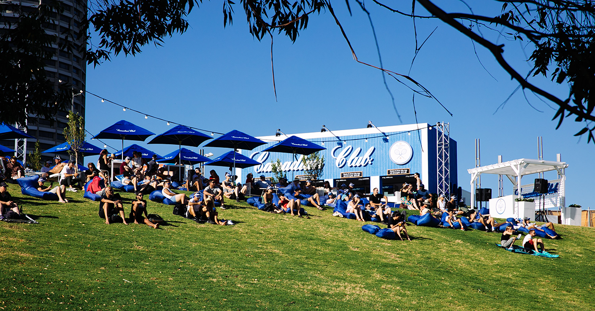 Canadian Club Racquet Club Australian Open grassy knoll
